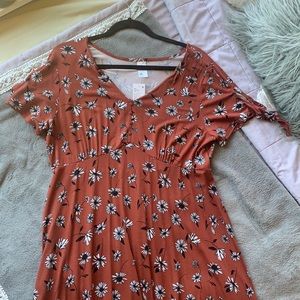 Auburn Floral Dress
